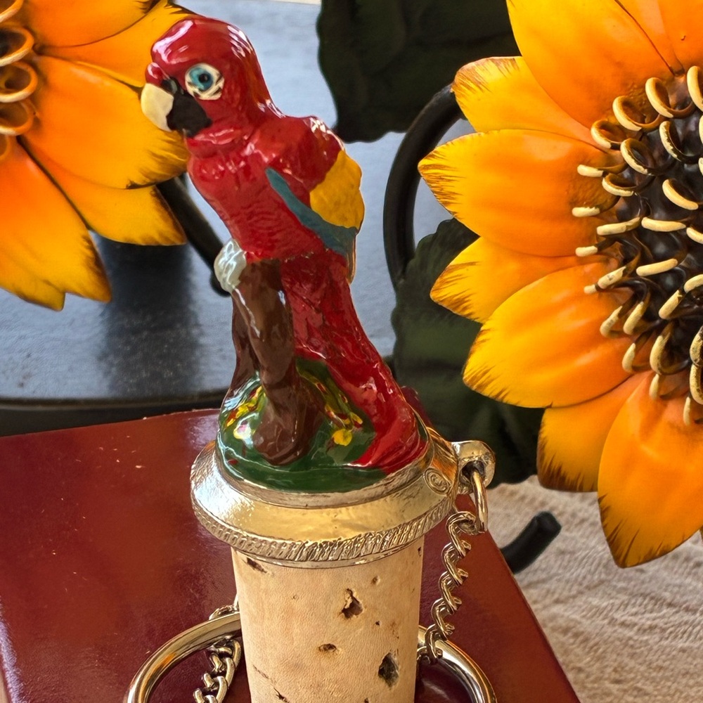 Vintage Pewter Parrot Wine Stopper - Picture 3 of 8